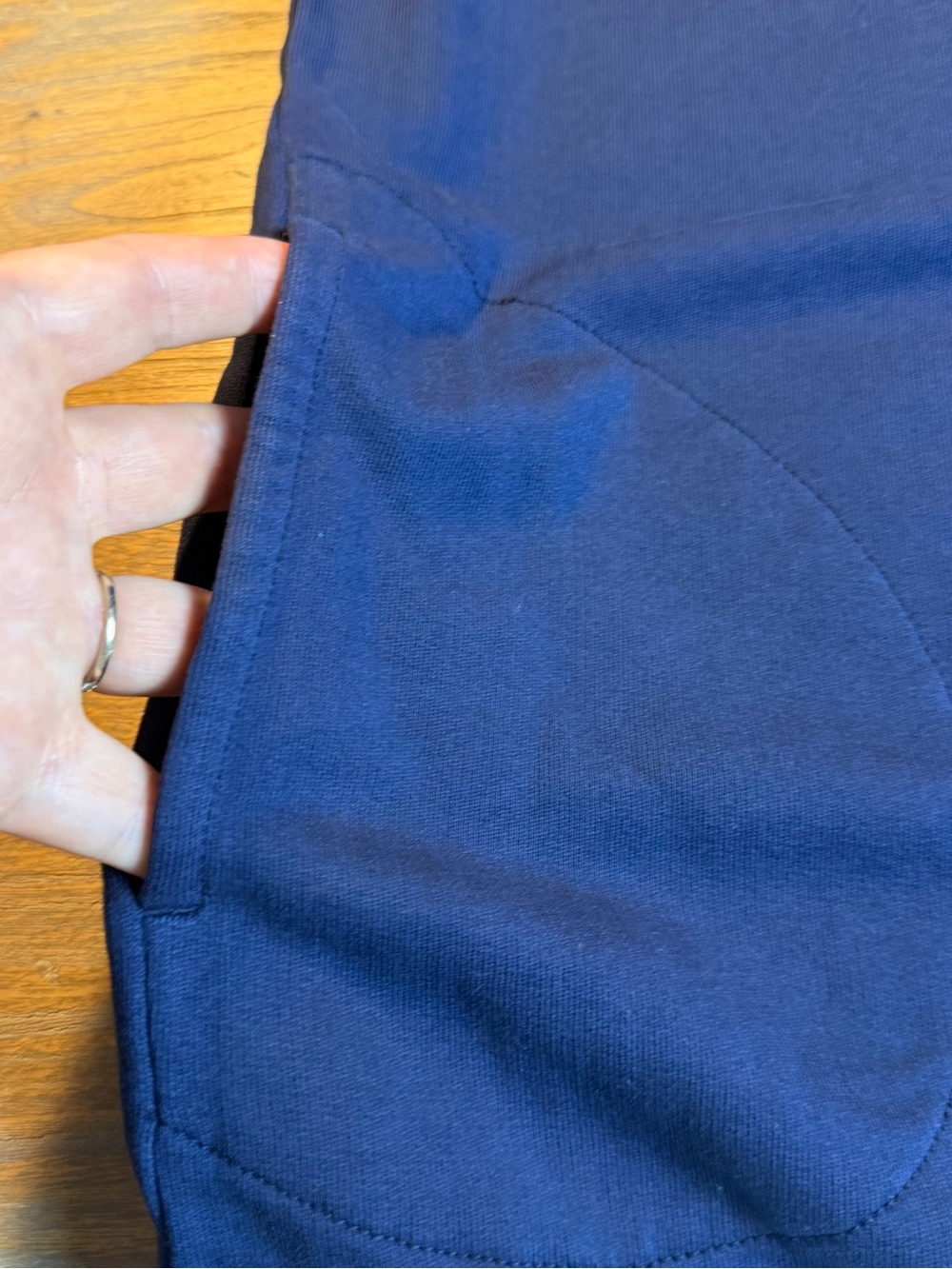 Navy Tie-Dye Yoke & Hem Tunic Dress - Picture 9 of 14